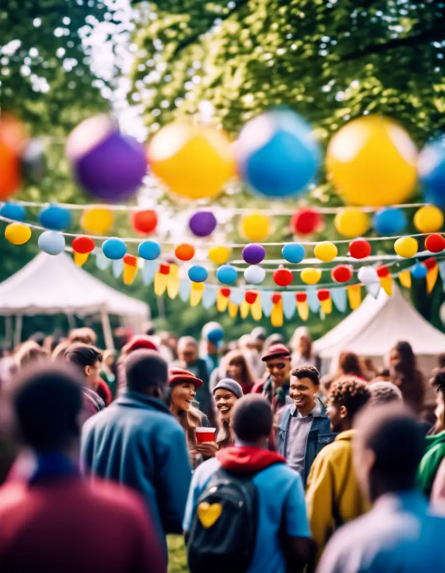 A community event where members are engaging in social activities, fostering a sense of belonging.